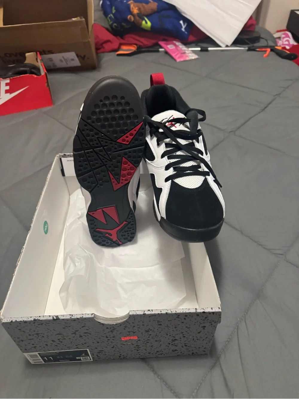 Jordan MVP 92 White Black Gym Red